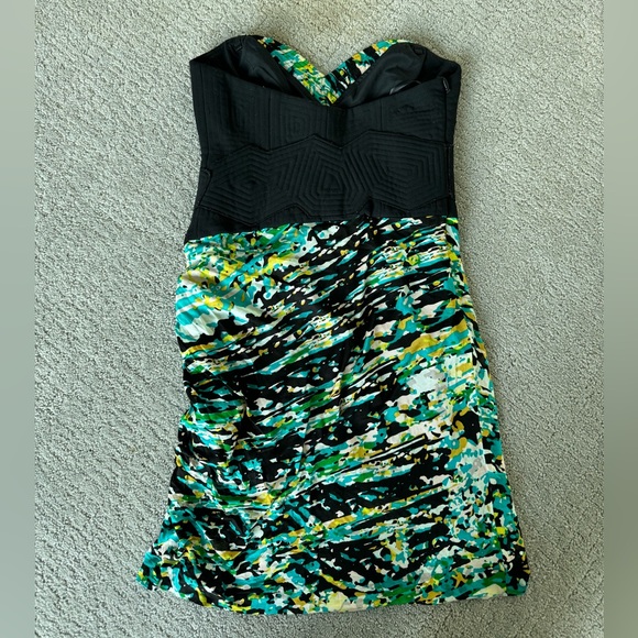 BCBG Runway Trapunto Detail Bustier Strapless Dress - Picture 4 of 6